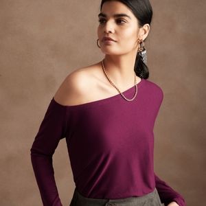 NWT S drop shoulder Banana Republic factory top